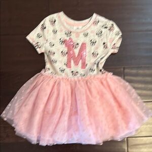 Disney Parks Pink Minnie Mouse Tulle Dress with sequin M!
